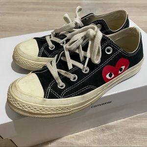 Black Comme Des Garcons Converse